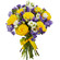 bouquet of yellow roses and irises. Slovakia